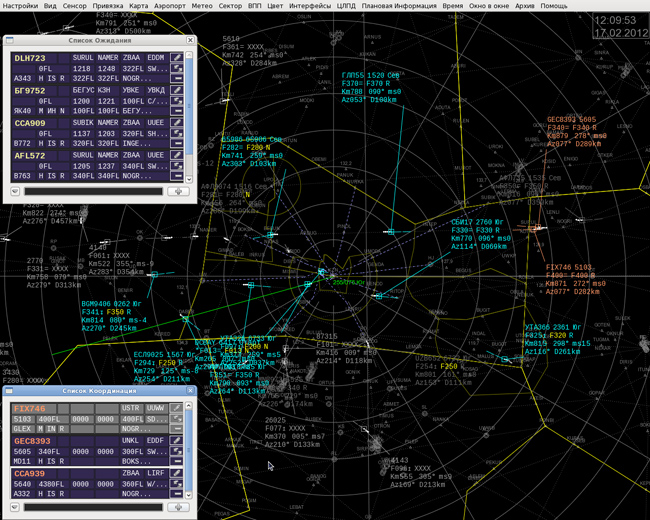 Sistem manajemen lalu lintas udara 4D «GALAXY»