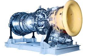 Instalasi turbin gas GTU-10P untuk unit pompa gas.