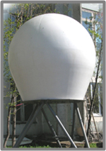 Stationary station of satellite communication 