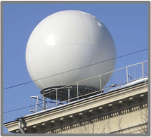 Stasiun nodal stasioner dari komunikasi satelit 