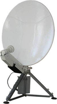 Mobile (transportable) satellite communication station 