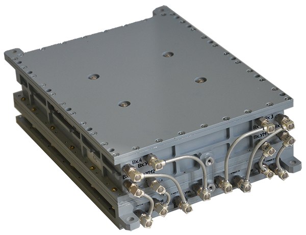 Multichannel dual-band coherent transceiver microwave module