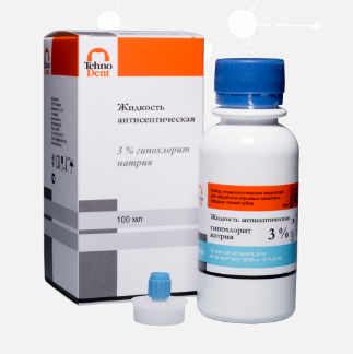 Antiseptic sodium hypochlorite fluid (3%, 5.2%)