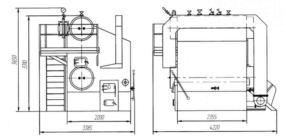 Steam boiler DSE-1,6-14R