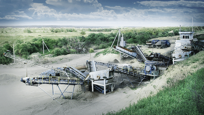 Stationary cubiform crushed stone production lines