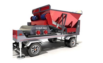 Mobile concrete plant МБЗ - 500 «ЗУБР» 
