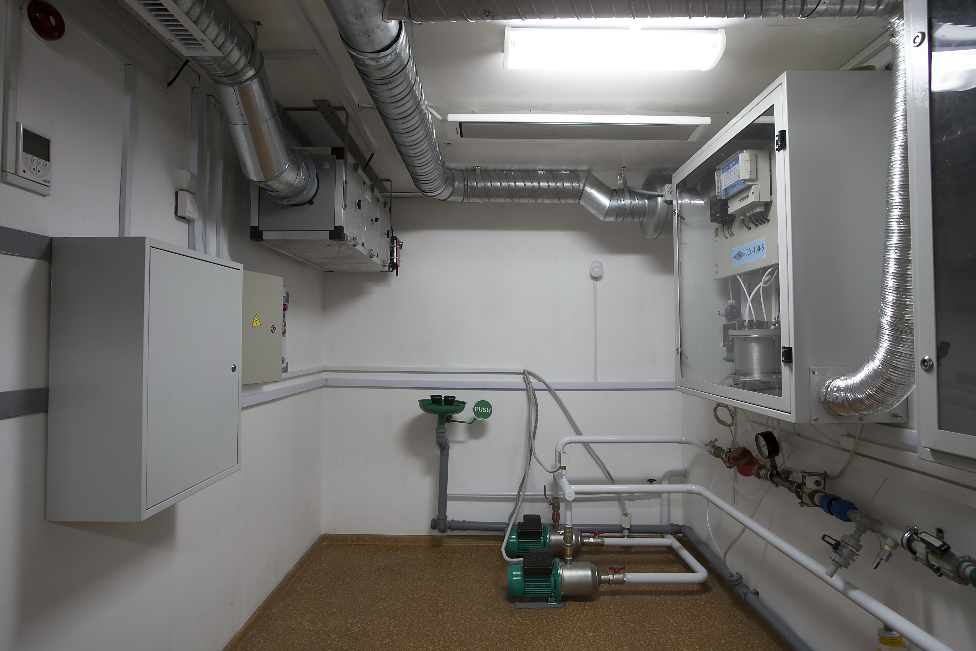 Units for purification and disinfection of water "DH-100" using disinfectant chlorine dioxide and chlorine