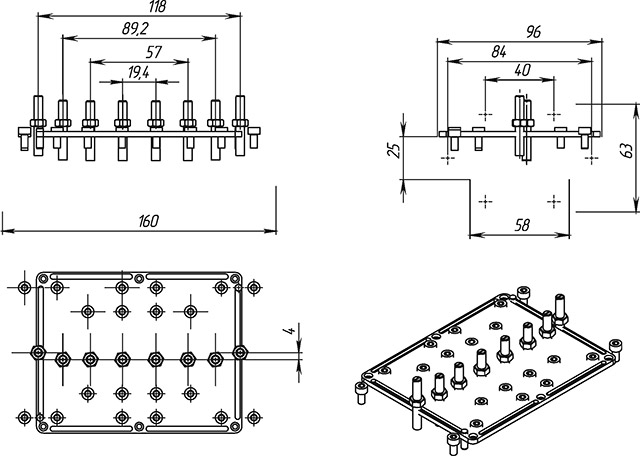 Волноводный полосно-пропускающий фильтр 3/4 Ггц