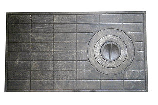 Oven solid oven plate