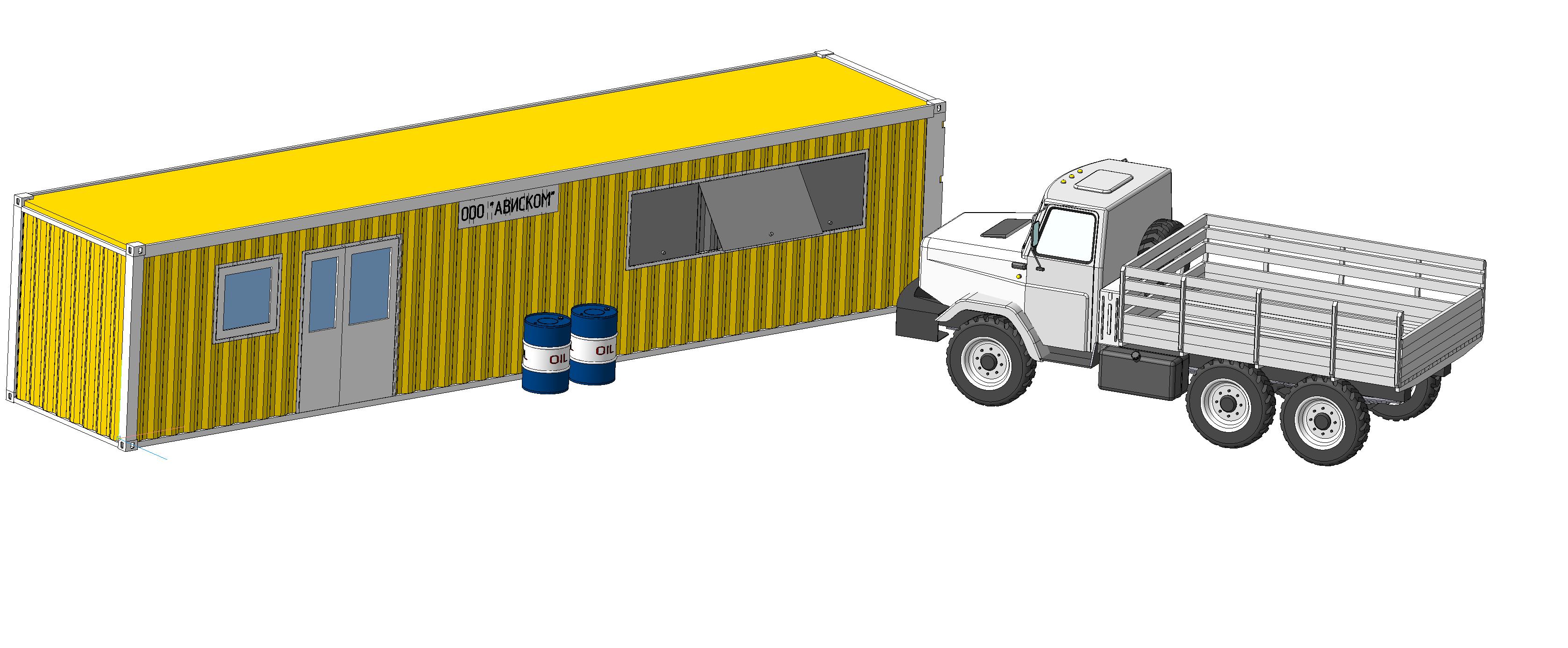 Мобильный маслораздаточный комплекс