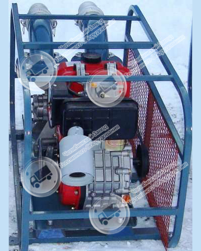 Tanker - SZZH motor pump for pumping heavily soiled liquids with particles up to 30 mm (similar to Robin-Subaru)