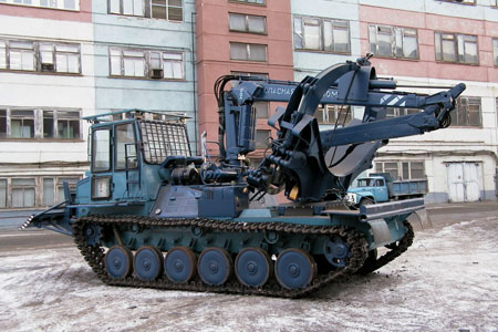 Бесчокерный трелевщик МЛ-107