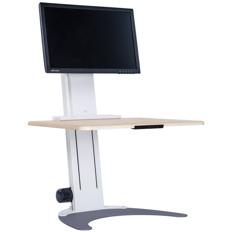 Single monitor standing desk