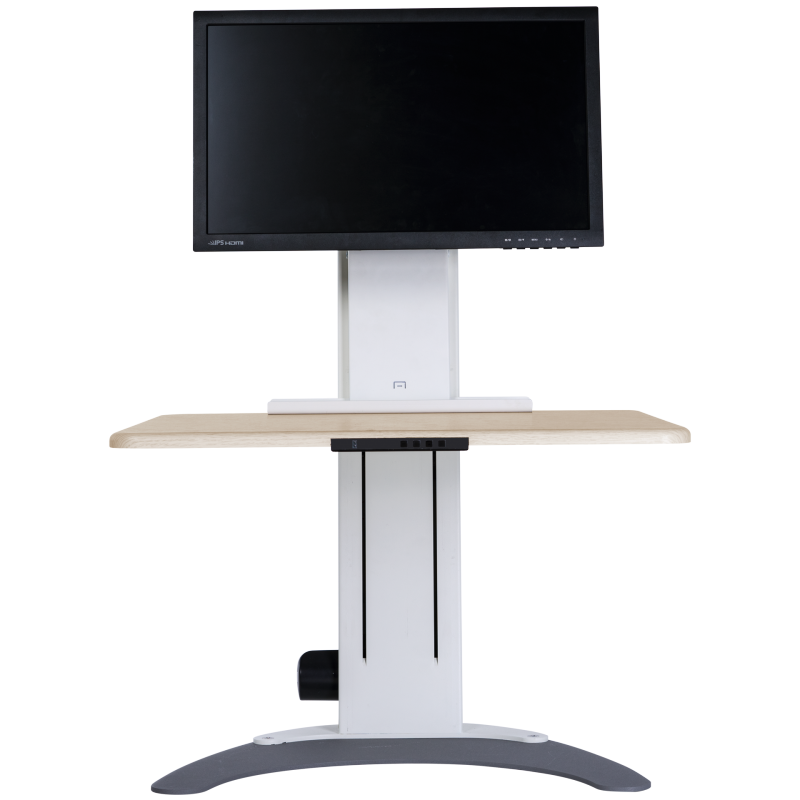 Single monitor standing desk