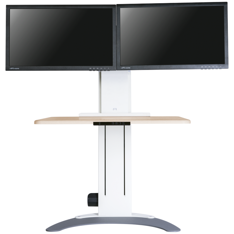 Dual monitor standing desk