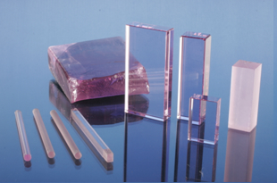 Neodymium doped Yttrium Aluminum Garnet Nd:YAG crystal