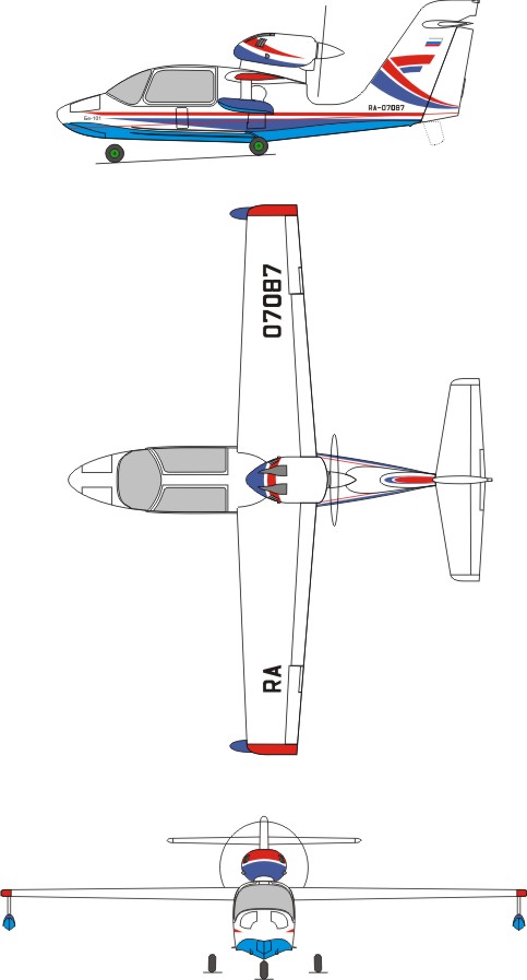 Легкий самолет-амфибия Бe-101