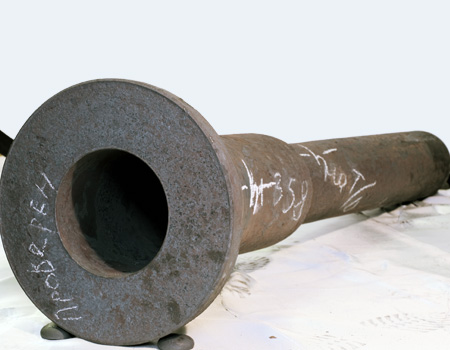 High-strength steel long hollow shaft forgings