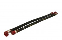 Rubber sleeves with cotton braids