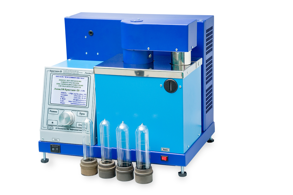 ЛинтеЛ Кристалл-20 Аппарат автоматический для определения температур помутнения, начала кристаллизации и замерзания