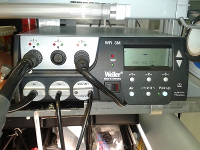 Multifunctional 3-channel digital soldering station WR 3000M, Weller, Germany