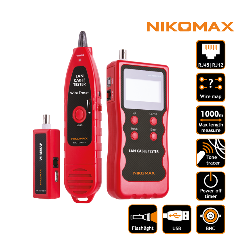 NIKOMAX电缆测试仪，带LCD显示屏