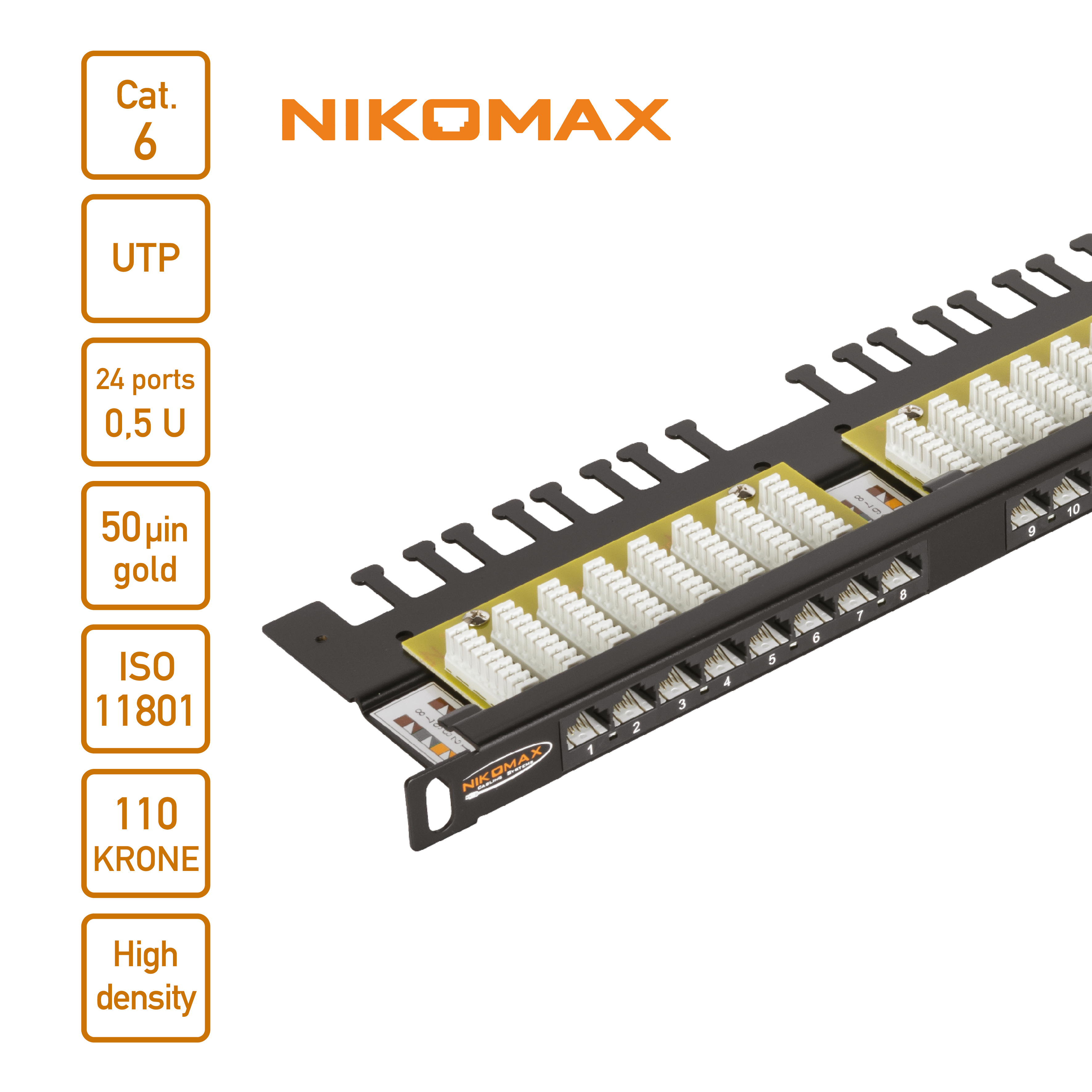 Коммутационная панель NIKOMAX для решений высокой плотности 