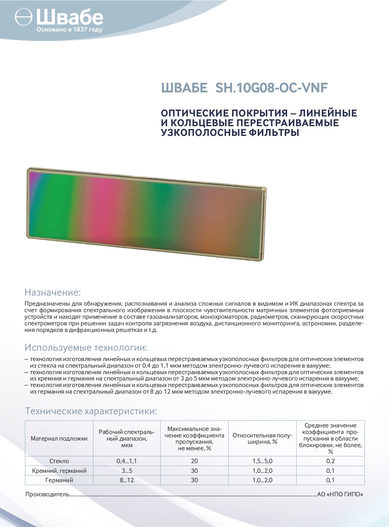Optical coverings - linear and ring tunable narrow-band filters