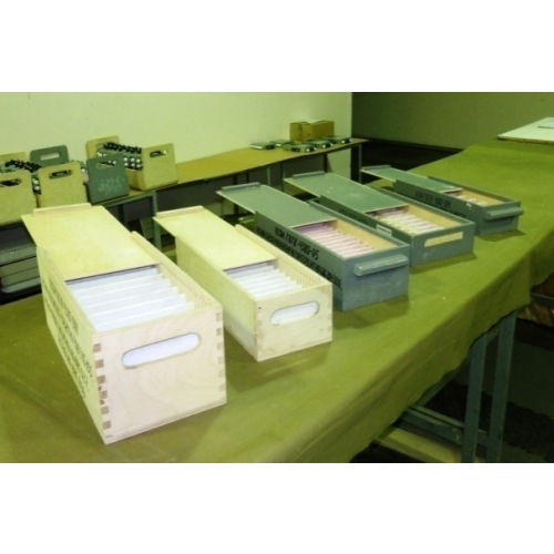 Production of wooden cases for equipment