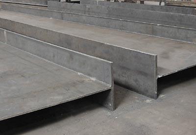 Steel welded H-beams