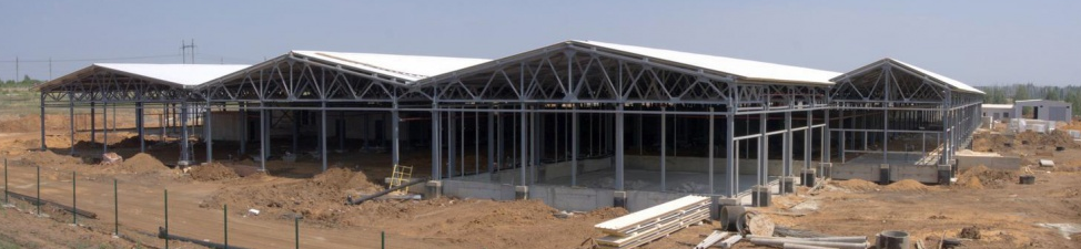 Metal structures for industrial construction