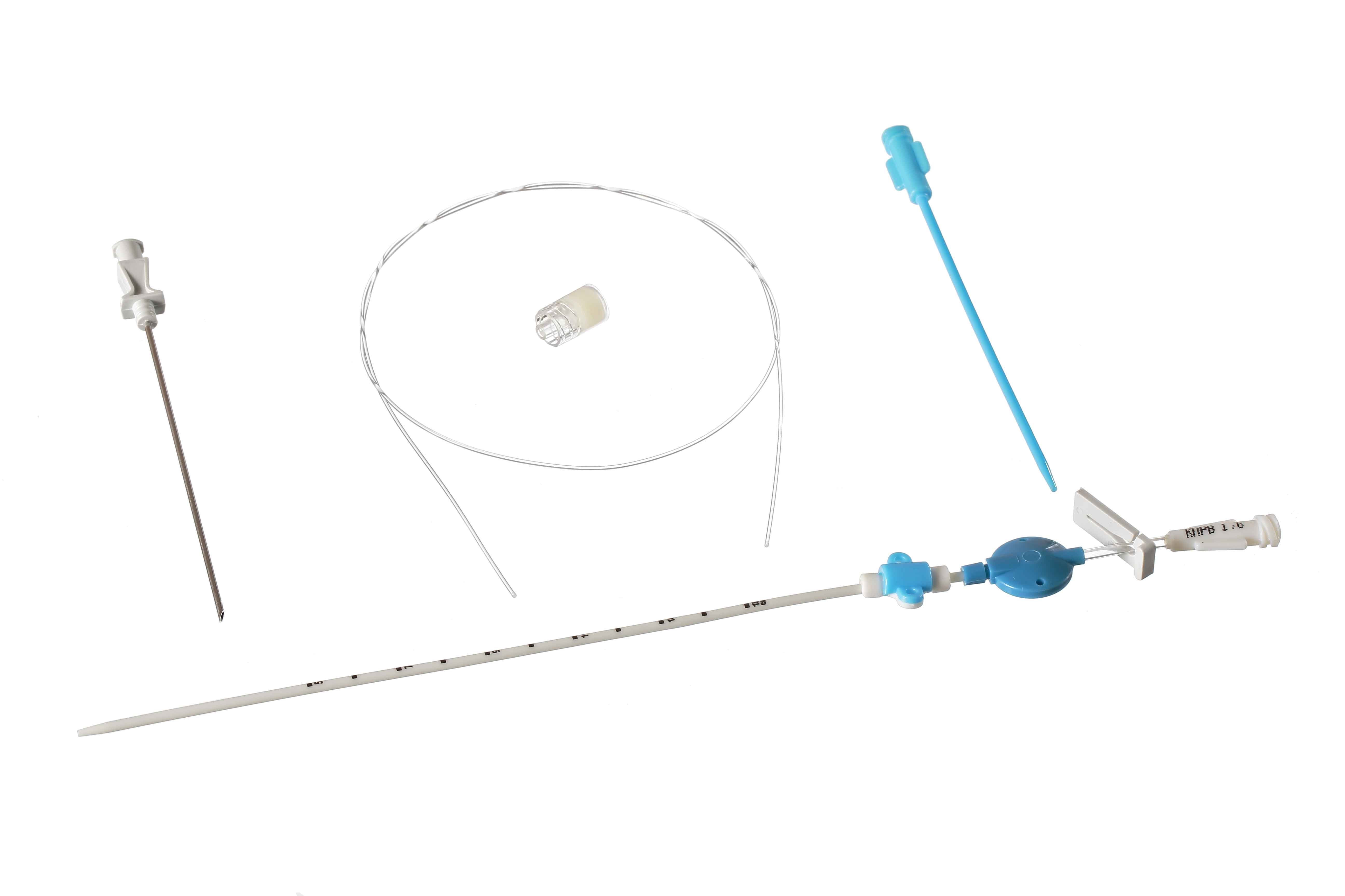 Central venous catheterization (Seldinger method) kit.