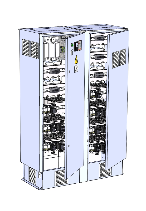 Регулируемые автоматические конденсаторные установки с фильтрами высших гармоник 0,4 кВ и 0,69 кВ внутреннего исполнения
