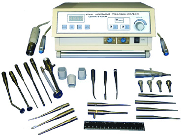 Ultrasound, low-frequency otorhinolaryngological device for conservative and surgical treatment