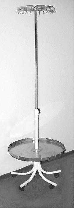 Mobile stand for leukofiltration