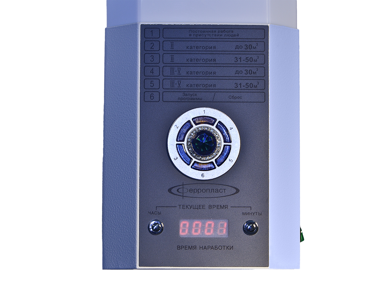 UV bactericidal recirculator with two lamps and forced circulation of air flow for disinfection of indoor air in presence of people – 2S