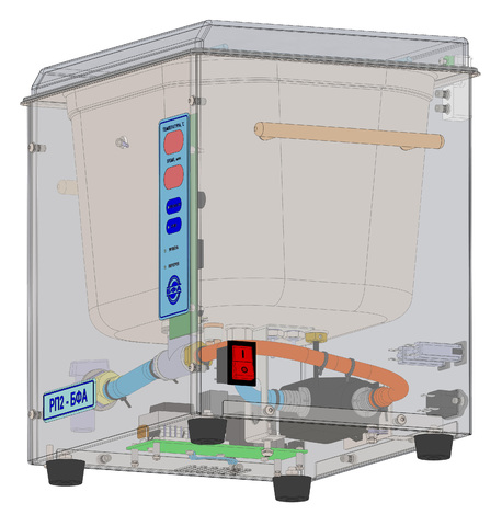 Heat carrier disinfection unit