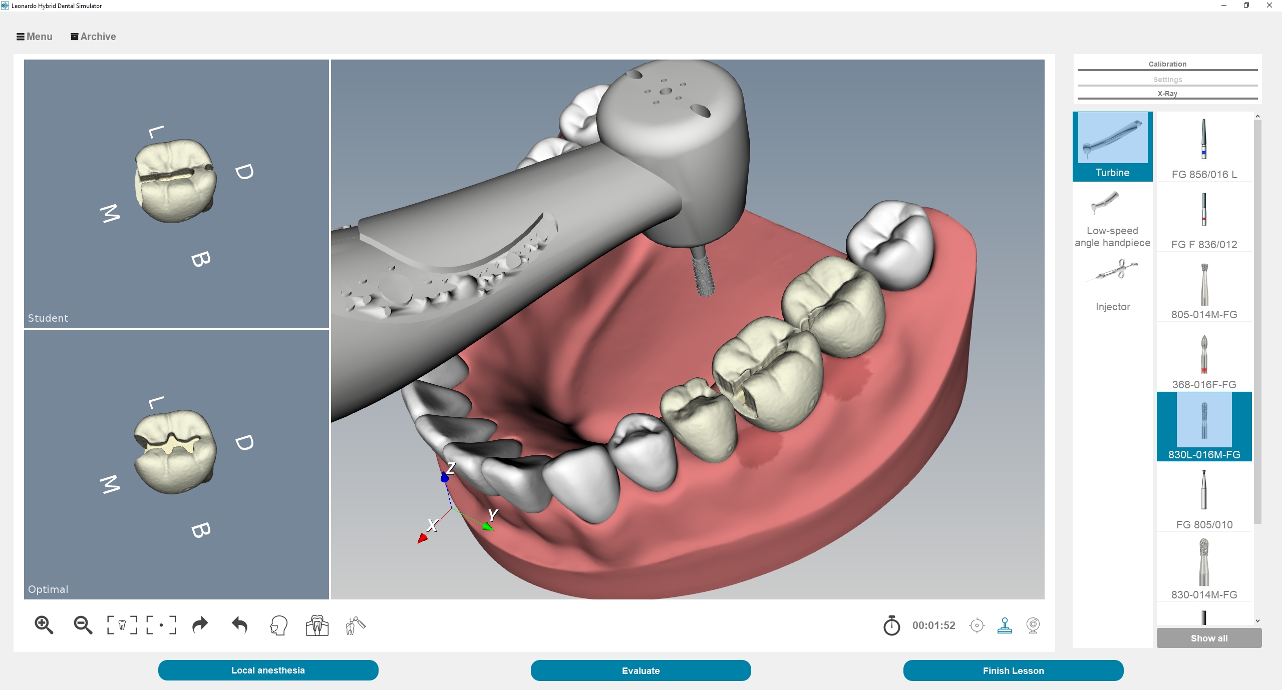 Hybrid virtual dental simulator «LEONARDO»
