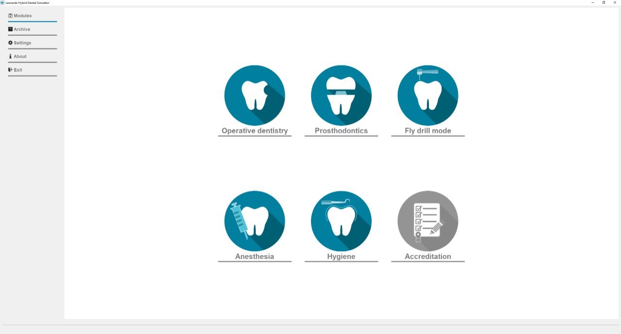 Hybrid virtual dental simulator «LEONARDO»