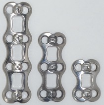 Plates and screws for fixing the cervical spine