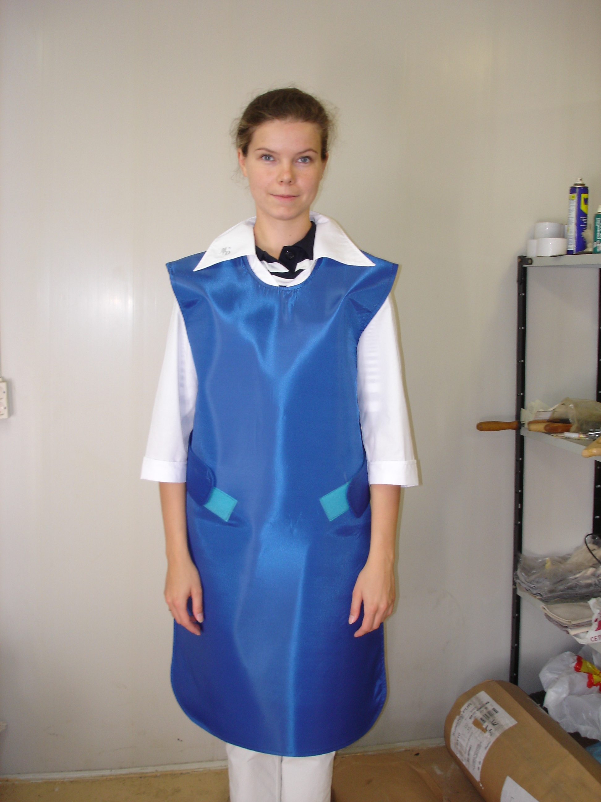 One-sided X-ray protective apron