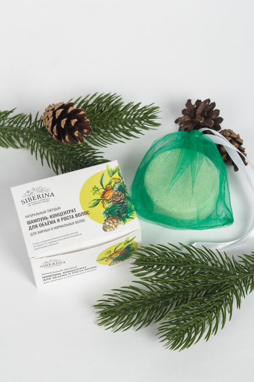 НАТУРАЛЬНЫЙ ТВЁРДЫЙ ШАМПУНЬ-КОНЦЕНТРАТ ДЛЯ ОБЪЁМА И РОСТА ВОЛОС