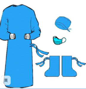 The surgical clothing set KOKH-01 is sterile