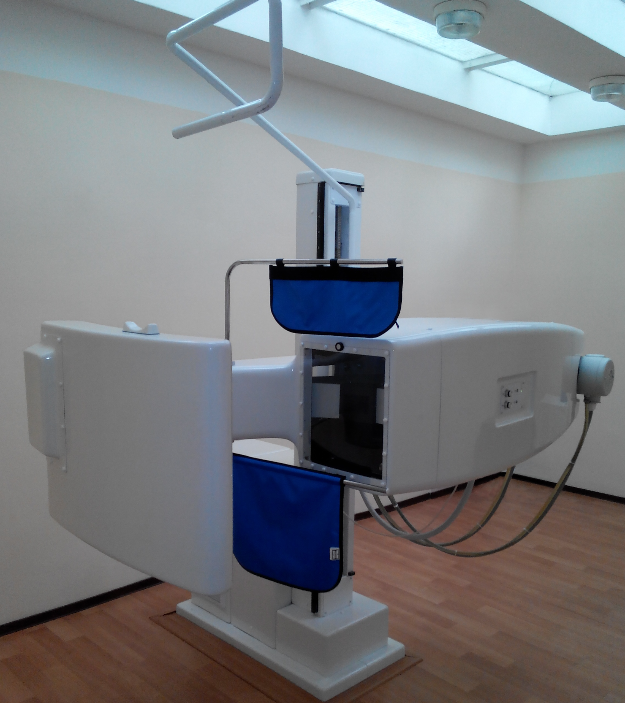 Stationary cabinless fluorographs