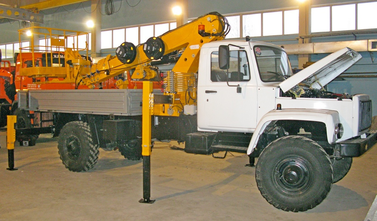 PSS-131.18 telescopic aerial platform based on GAZ-33088 chassis