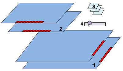 Комплект белья хирургического с липкой лентой