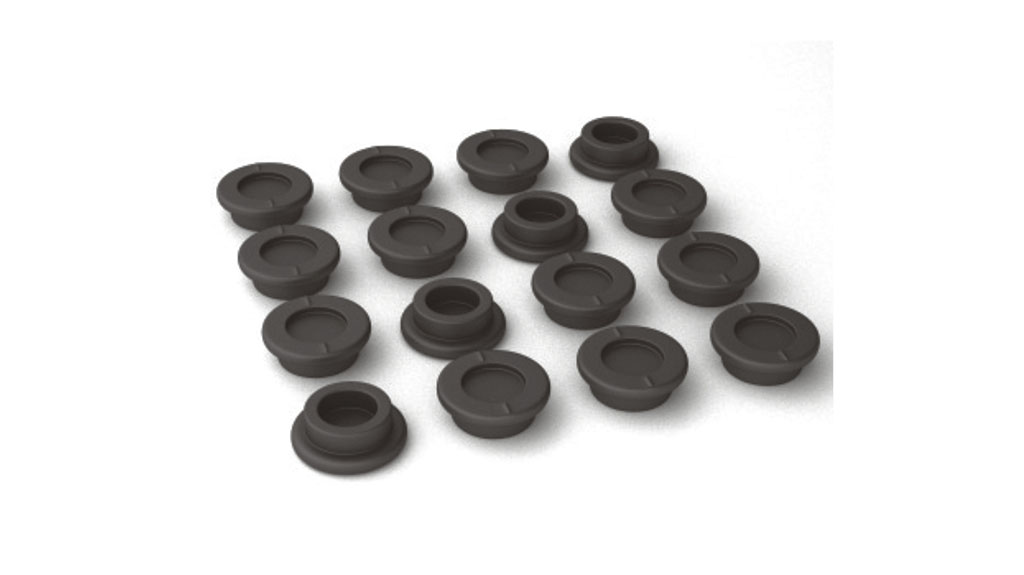 Corks for stopping bottles with blood components