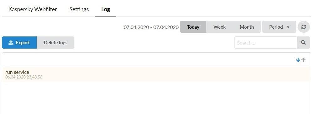 Kaspersky Web Filtering