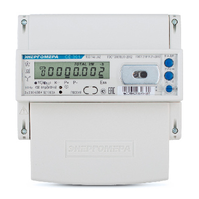 Universal multipurpose microprocessor three-phase electricity meter CE301-R33