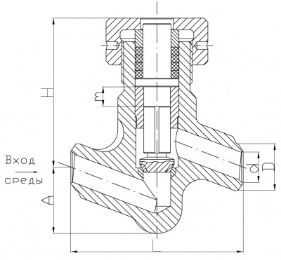 Check valves DN 20-65 mm series KZ 104.1, KZ 105.1